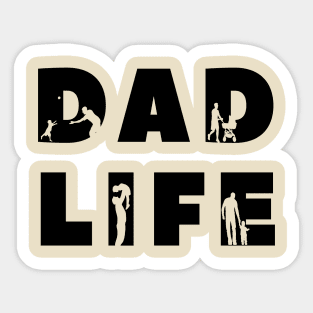 Dad life | Dad Silhouettes | Gift For Dad | Father's Day Gift Sticker